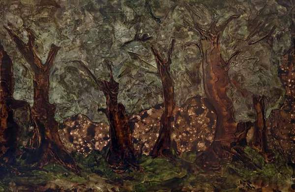 Liseron — « Les lucioles », 80x53,5 cm