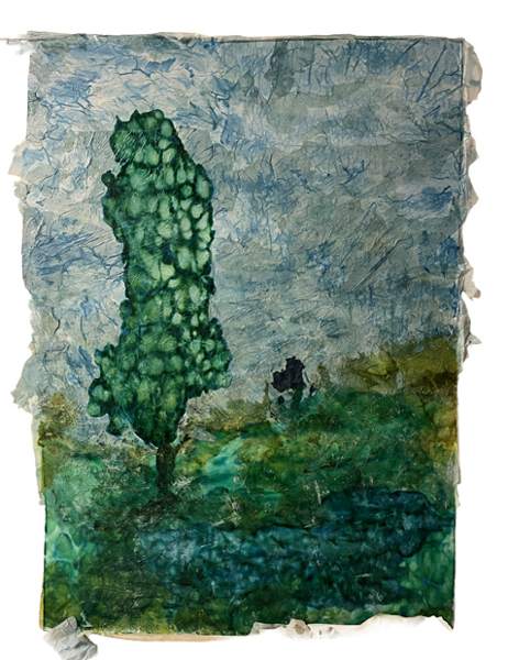 Liseron — « Les nuages arrivent », 100x74 cm