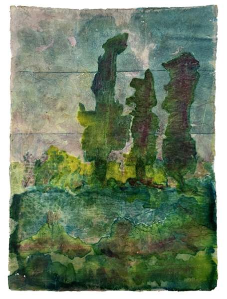 Liseron — « Les trois amis en été et au printemps », 100,5x71,5 cm (vue 2)