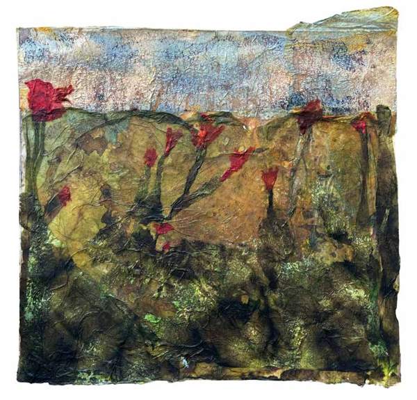 Liseron — « Coquelicots », 30x29 cm