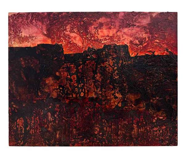 Liseron — « Embrasement », 50x39,5 cm