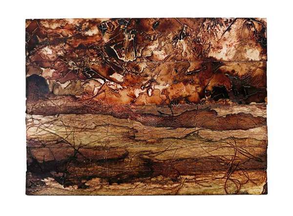Liseron — « Paysage à l’orée de la nuit », 27,7x20,2 cm