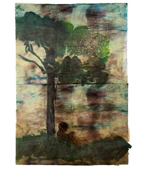 Liseron — « Sous son arbre », 97,5x68,5 cm